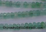 CFL111 15.5 inches 5*8mm faceted rondelle green fluorite beads