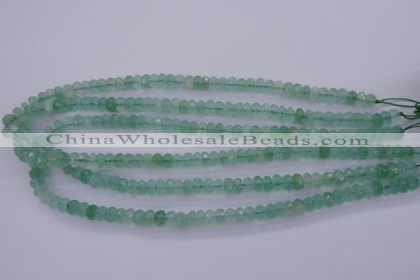 CFL111 15.5 inches 5*8mm faceted rondelle green fluorite beads