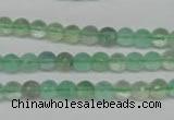 CFL115 15.5 inches 6mm faceted round green fluorite beads