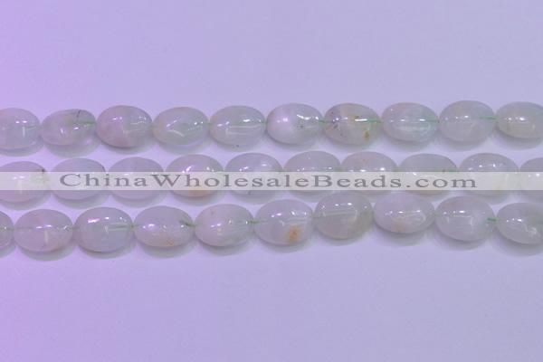 CFL1219 15.5 inches 13*18mm oval green fluorite gemstone beads