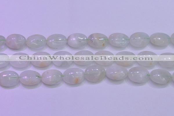 CFL1220 15.5 inches 15*20mm oval green fluorite gemstone beads