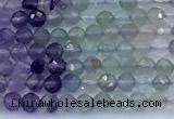 CFL1245 15 inches 3mm faceted round fluorite beads