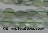 CFL131 15.5 inches 8mm faceted coin green fluorite beads