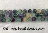 CFL1454 15.5 inches 12mm round fluorite beads wholesale