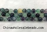 CFL1455 15.5 inches 14mm round fluorite beads wholesale