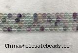 CFL1471 15.5 inches 6mm round AA grade fluorite gemstone beads