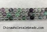 CFL1475 15.5 inches 13mm round AA grade fluorite gemstone beads