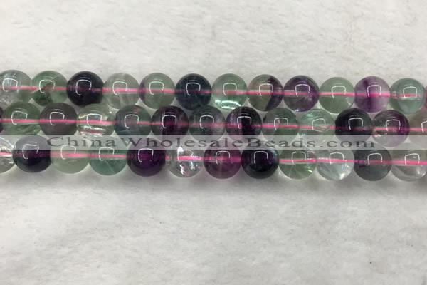 CFL1484 15.5 inches 12mm round rainbow fluorite gemstone beads