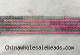 CFL1488 15.5 inches 4mm round rainbow fluorite gemstone beads
