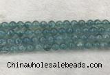CFL1516 15.5 inches 8mm round blue fluorite gemstone beads