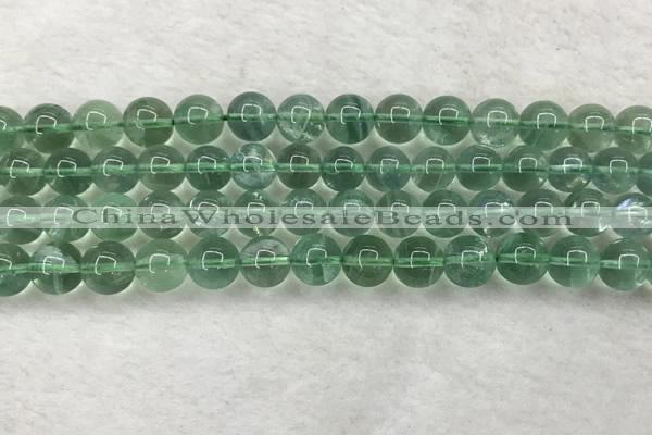 CFL1524 15.5 inches 10mm round green fluorite gemstone beads
