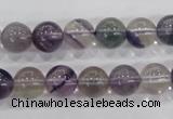 CFL203 15.5 inches 10mm round purple fluorite gemstone beads wholesale