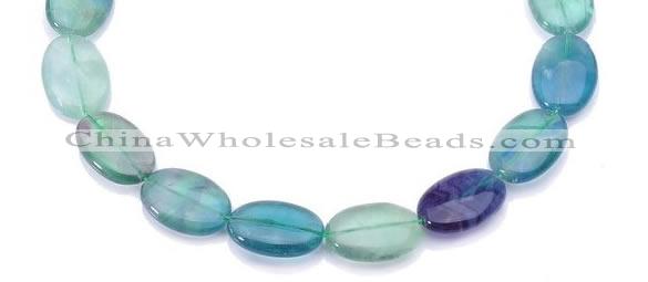 CFL22 A- grade 18*25mm oval natural fluorite beads Wholesale