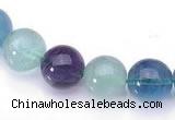 CFL26 16 inch 4mm round B grade natural fluorite beads Wholesale