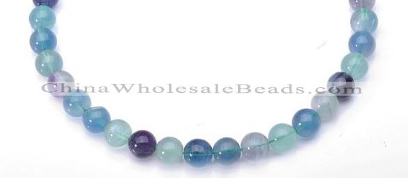 CFL31 14mm B grade round natural fluorite stone beads Wholesale