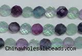 CFL324 15.5 inches 8mm faceted round natural fluorite beads