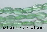 CFL335 15.5 inches 8*12mm oval natural green fluorite beads