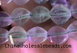 CFL416 15.5 inches 6mm faceted nuggets fluorite gemstone beads