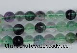 CFL52 15.5 inches 8mm faceted round AB grade natural fluorite beads