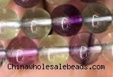 CFL587 15.5 inches 8mm round AAAAA grade fluorite gemstone beads