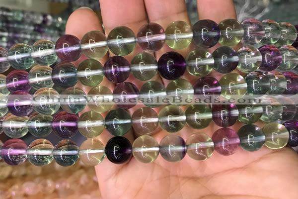 CFL588 15.5 inches 10mm round AAAAA grade fluorite gemstone beads