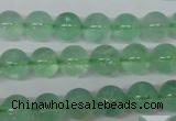 CFL603 15.5 inches 10mm round AB grade green fluorite beads wholesale