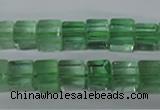 CFL632 15.5 inches 8*8mm cube green fluorite beads wholesale