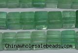 CFL633 15.5 inches 10*10mm cube green fluorite beads wholesale