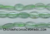 CFL641 15.5 inches 8*12mm oval green fluorite beads wholesale