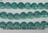 CFL662 15.5 inches 8mm round AB grade blue fluorite beads wholesale