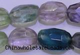 CFL728 15.5 inches 16*22mm faceted nuggets natural fluorite beads