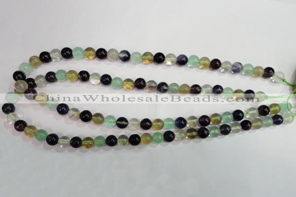 CFL751 15.5 inches 6mm round rainbow fluorite gemstone beads