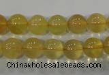 CFL803 15.5 inches 10mm round yellow fluorite gemstone beads