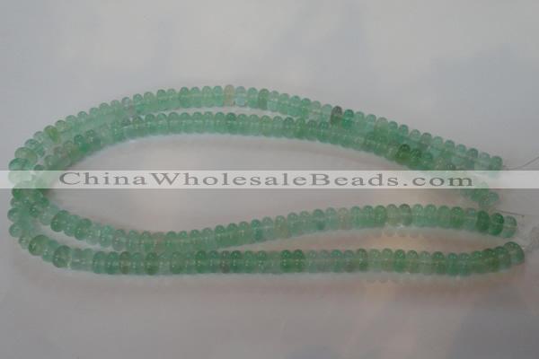 CFL858 15.5 inches 5*8mm rondelle green fluorite gemstone beads