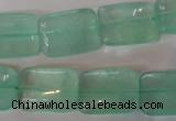 CFL870 15.5 inches 13*18mm rectangle green fluorite gemstone beads