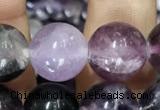 CFL914 15.5 inches 12mm round purple fluorite beads wholesale