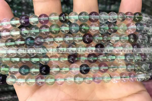 CFL919 15.5 inches 6mm round fluorite gemstone beads