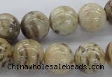 CFS05 15.5 inches 16mm round natural feldspar gemstone beads