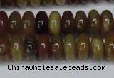 CFW110 15.5 inches 6*12mm rondelle flower jade gemstone beads