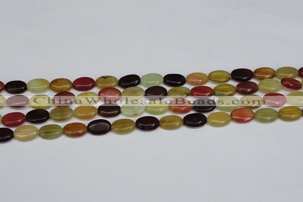 CFW128 15.5 inches 13*18mm flat oval flower jade gemstone beads