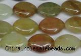 CFW137 15.5 inches 15*20mm marquise flower jade gemstone beads