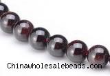 CGA01 8mm round natural garnet gemstone beads Wholesale