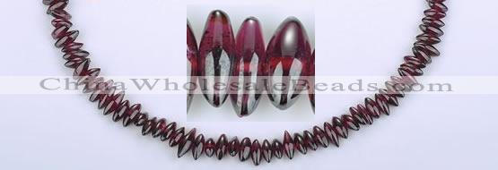 CGA12 15 inches multi sizes rice garnet gemstone beads Wholesale