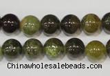 CGA204 15.5 inches 10mm round natural green garnet beads