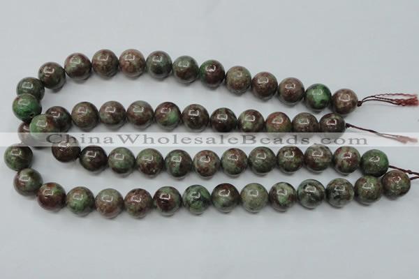 CGA302 15.5 inches 8mm round red green garnet gemstone beads