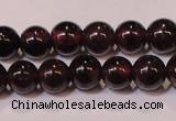 CGA351 14 inches 3mm round natural red garnet beads wholesale