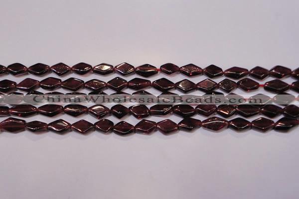 CGA388 15 inches 5*7mm diamond natural red garnet beads wholesale