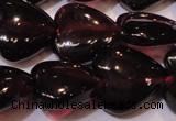 CGA394 15 inches 9*9mm heart natural red garnet beads wholesale