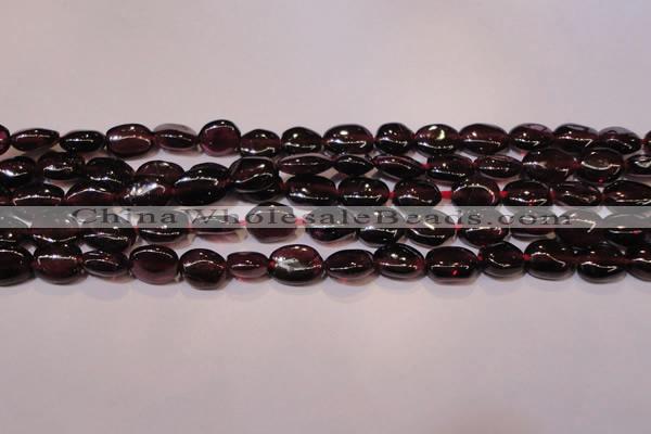 CGA396 15 inches 5*7mm oval natural red garnet beads wholesale