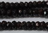 CGA458 15.5 inches 4*6mm faceted rondelle natural red garnet beads